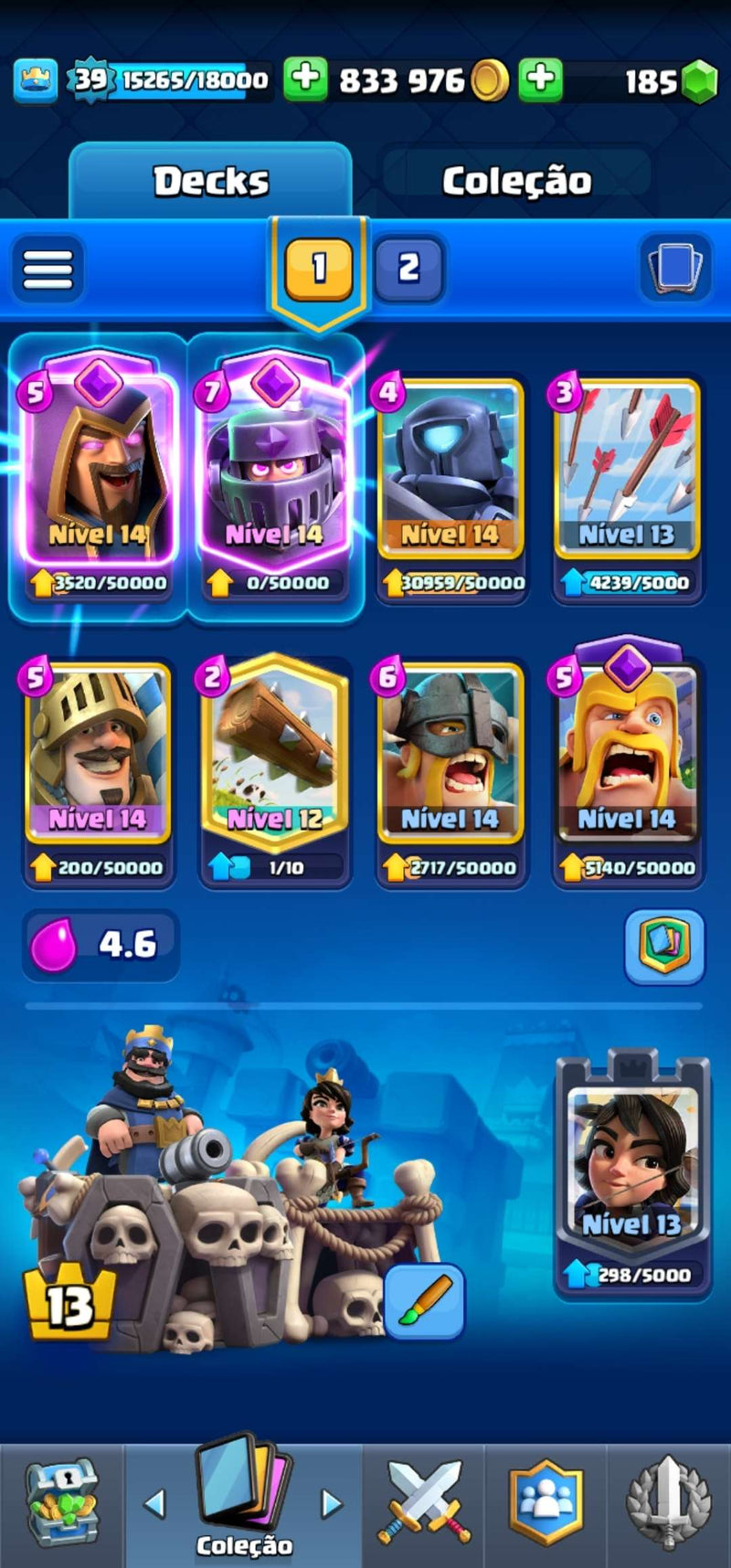 [ BÁSICA ] CONTA CLASH ROYALE | CONTA FULL ACESSO - PERMANENTE